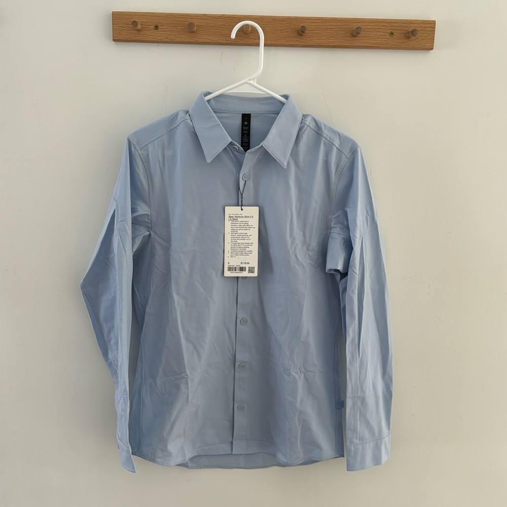 Bnwt Lululemon men’s new venture slim fit ls shirt